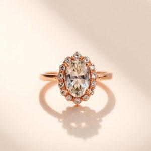 Modern Oval Halo